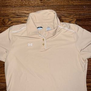 Under Armour Tan Golfers Shirt